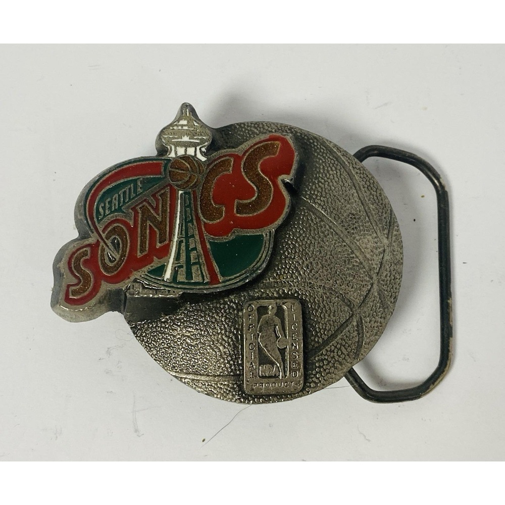 Seattle Sonics Belt Buckle 1995 GAP NBA Basketball Team